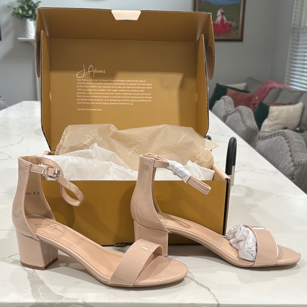 Adams Women's Blush Block Heel Sandals